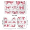 thumbnail image 3 of Cute Pink Bows Shower Curtain Sets 4 Piece with Non-Slip Rugs Toilet Lid Cover And Bath Mat Coquette Bow Durable And Waterproof for Bathroom Decor, 3 of 8