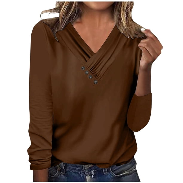 Camiseta de manga corta con cuello en V para mujer: top con estampado «Love», poliéster, tallas S-XXXL, tallas EE. UU./Reino Unido/UE, informal/para todas las estaciones