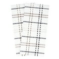 thumbnail image 2 of RITZ Royale Collection 100% Combed Terry Cotton, Oversized Kitchen Towel Set, 2-Pack, Check, Latte, 2 of 6
