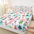 thumbnail image 5 of Manfei Nutcracker Bed Sheets Ballet Full Size Sheets, Coral White 4-Piece (1 Flat Sheet, 1 Fitted Sheet and 2 Pillowcases), 5 of 6