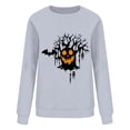 thumbnail image 4 of Women's Oversized Graphic Letter Print Sweatshirts Crewneck Patriotic Fleece Pullover Tops Winter Sweater Workout/Party Fall Outfits & Winter Clothes, 4 of 6