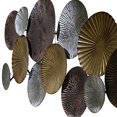 thumbnail image 3 of Benjara BM229484 Textured Conjoined Wooden Wall Sculpture, Multi Color, 3 of 5