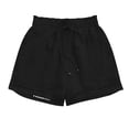 thumbnail image 6 of KIHOUT Women's High Waisted Drawstring Casual Shorts - Linen-Like Texture, Elastic Waistband, Cutout Hem Detail, Side Pockets for Summer Daily Wear, 6 of 8