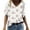 #1-White, variant on Patlollav Womans T-Shirt Plus Size Fashion Casual Scenic Flower Print V-Neck Tops