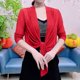 thumbnail image 1 of ICHUANYI Clearance Women Soft Chiffon Open Front Sheer Long Sleeved Cardigans For Evening Dress(Red, XL) ICHUANYI WER2023081111689, 1 of 4