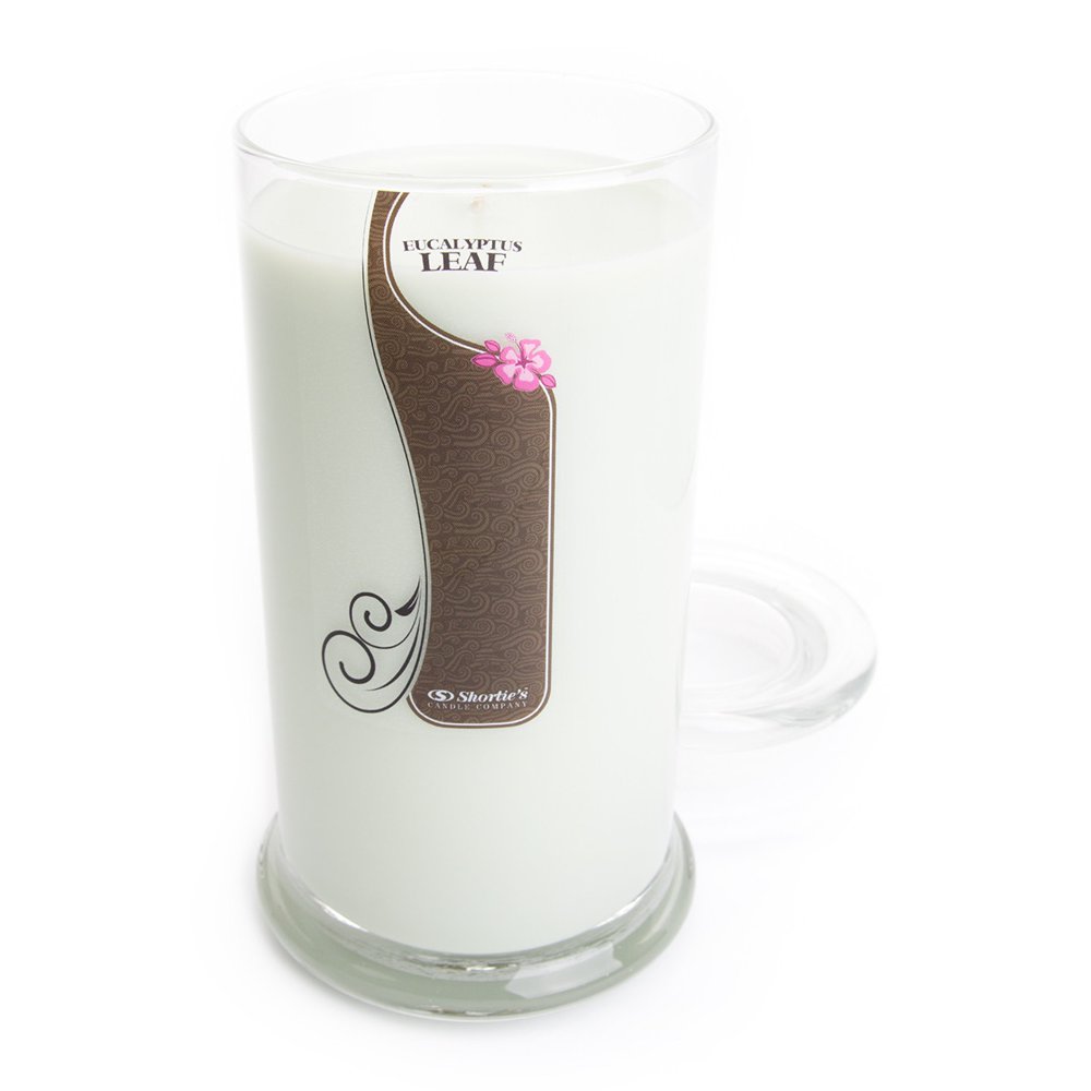 Eucalyptus Leaf Candle Large Green 16.5 Oz. Highly Scented Jar Candle