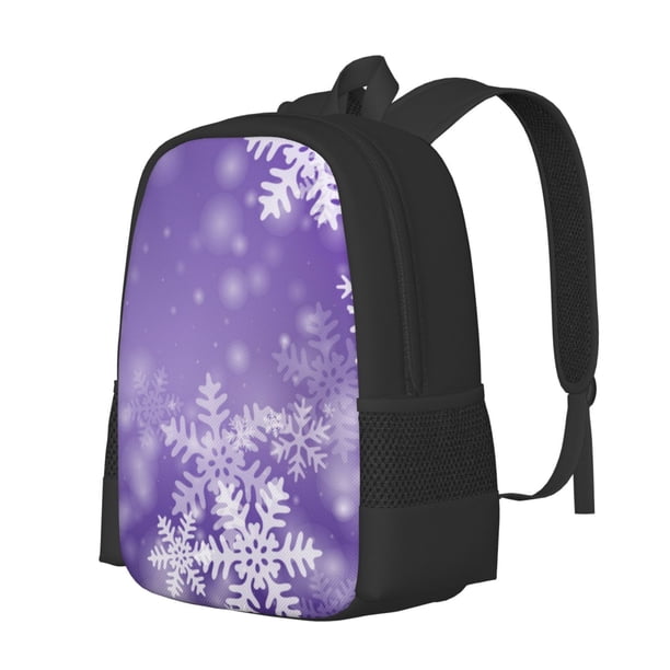 Fotbe Snowflakes Mochila para Hombre y Mujer - Tela Oxford 600D Resistente - Mochila Impermeable de Gran Capacidad para Escuela, Viajes y Senderismo