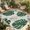 Emerald Green, Forest Green, variant on Indoor Outdoor Area Rugs,Summer Tropical Monstera Leaves Washable Patio Rug Non-slip Quick Dry Camping Rugs,Green Palm Frond Floor Carpet for Porch Deck Backyard RV Decor,4x6ft