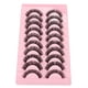 thumbnail image 5 of Juego de 10 pares de pestañas postizas DD Curl, suaves y esponjosas, reutilizables, 3D, multicapa, para maquillaje y cosplay, tipo 1, 5 of 14