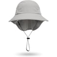 thumbnail image 3 of Sombrero para el sol de verano para niños y niñas, con protección UPF 50+, ala ancha, cuello y solapa, ideal para jugar en la playa, de 3 a 24 meses, 3 of 6