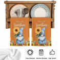 thumbnail image 5 of Orange Sunflower Gnomes Kitchen Towels Set of 4, Summer Botanical Floral Absorbent Dish Towels for Kitchen, Microfiber Hand Towel, Quick Drying Tea Towel for Cleaning Decorative Dishcloths, 5 of 7