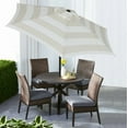 thumbnail image 3 of Mainstays Outdoor 7.5' Tan Stripe Round Market Patio Umbrella, Push-Up and 3-Angle Tilt, 3 of 6