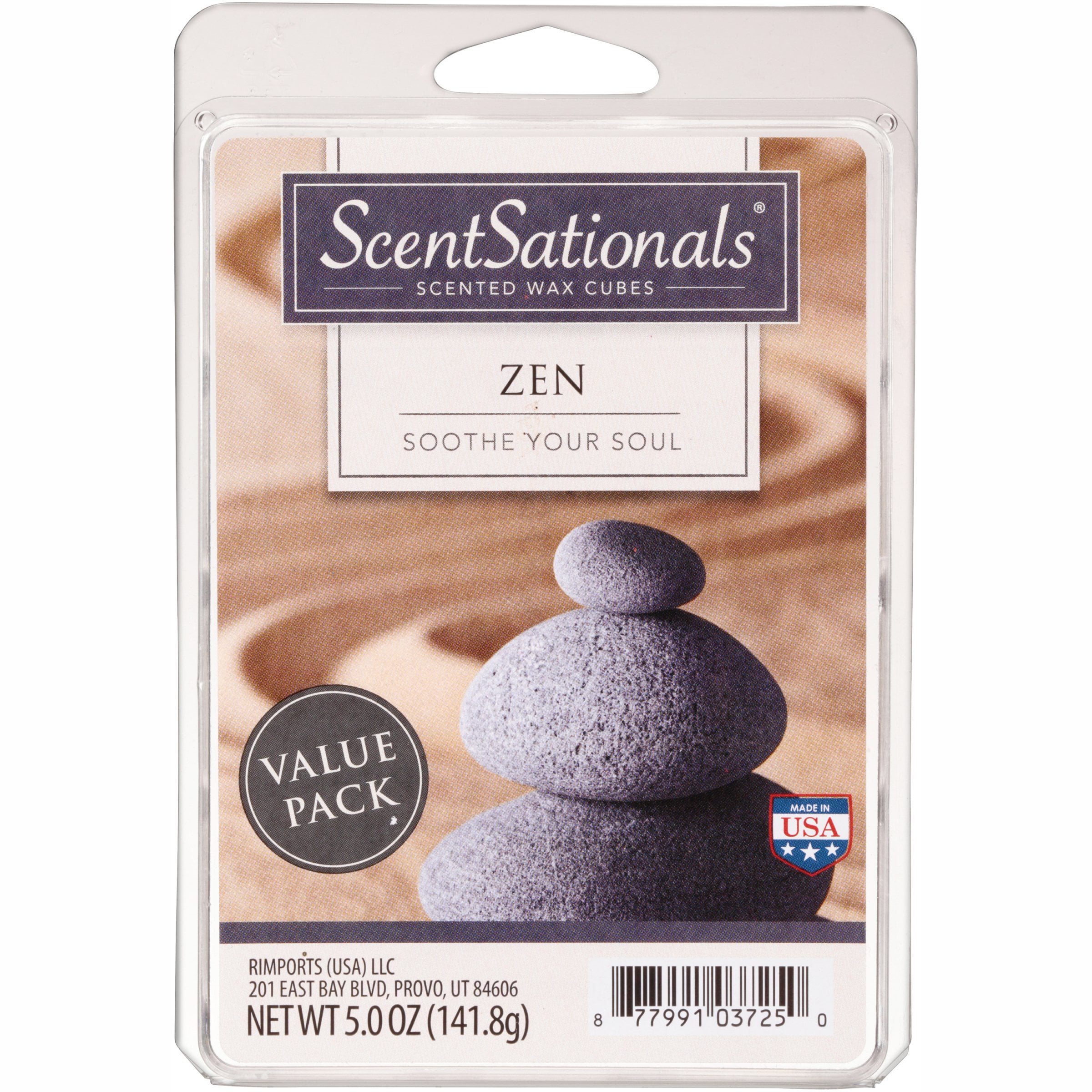 Zen Scented Wax Melts, ScentSationals, 5 oz (Value Size)