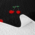 thumbnail image 5 of Erosebridal Red Cherry Heart Bed Spread Queen,Fruit Theme Queen Coverlet Set For Girls,3-Piece, 5 of 7