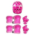 thumbnail image 1 of 7 Pieces Kids Cycling Knee Elbow Set - pink,, 1 of 6