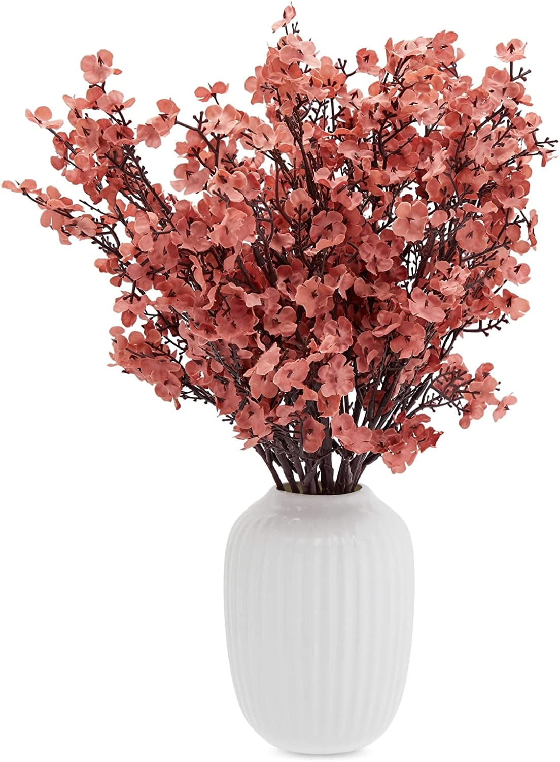 6 Pack Silk Artificial Baby's Breath Flowers with Stem, Babies Breath