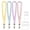 F, variant on OIUR 4Pcs Stretchy Retractable Scrunchie Lanyard Set with Waterproof ID Card Holders Soft Telescopic Neck Lanyards for Keys Cards And More Resealable Badge Holder