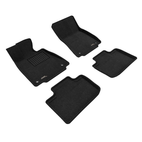 3D MAXpider Elegant Floor Mat (Black) Compatible with Lexus IS250 2014-2024 - Full Set
