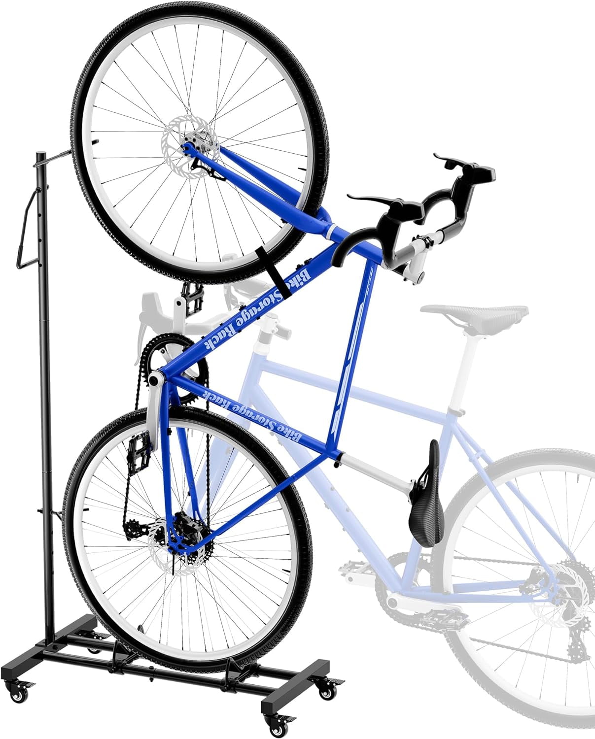Free Shipping Sttoraboks Vertical Bike Stand Freestanding Indoor Bike Storage Rack Upright Bicycle Floor Stand Indoor Bike Holder with Adjustable Height for Garage Apartment for Wheels Sizes up to 29i...