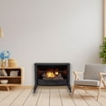 Indoor Vent Free Gas Stove Fireplace w/ Dual Fuel, Thermostat