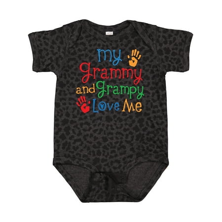 

Inktastic My Grammy and Grampy Love Me Gift Baby Boy or Baby Girl Bodysuit