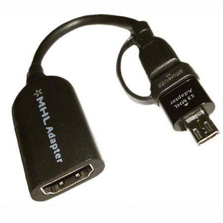 UPC: 0833250005354 | MHL Micro USB to HDMI Adapter with S3 and Note II Connector