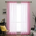 thumbnail image 1 of Kitchen Curtains Sheer Length Sheers Curtains Bathroom Small Window Solid Voile Short Curtains, 1 of 2