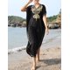 thumbnail image 2 of Xishao Traje de Baño Sexy Crochet Cubrir Bikini Kimono Verano Pareos para Mujer Negro Negro Xishao ropa, 2 of 2