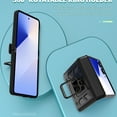 thumbnail image 3 of ELEHOLD Case for Samsung Galaxy Z Flip 5, Shockproof Hinge Phone Case with Slide Camera Cover & Kickstand,Black, 3 of 6