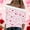 #551-Pink, variant on Wowcloth Women's Valentine Print Blouse with Collar, Long Sleeve Loose Fit Asymmetric Strap, Fashionable and Romantic for Date Night, Parties and Casual Wear
