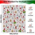 thumbnail image 5 of Christmas Throws Blankets, Gnome Gingerbread House Comfort Christmas Flannel Fleece Blanket, Super Soft Holiday Winter Home Decor Warm Cozy Blankets and Throws for Bedding Couch Xmas Gift, 50x60 Inch, 5 of 5