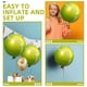 thumbnail image 2 of KAKOWELY 12 globos de pelota de tenis, globos de tenis, suministros para fiestas de cumpleaños con temática de tenis, deportes de tenis, 2 of 4