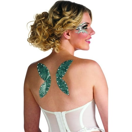 Peel 'N Stick Fairy Wings Glitter Tattoo Stickers Costume Accessory