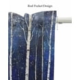 thumbnail image 5 of Vintage Trees Kitchen Valances for Windows Farmhouse Linen Window Valance Curtain for Living Room Window Treatment Abstract Night Forest Trunk Branch Valance Rod Pocket Topper Drape, 54 x 18 Inch, 5 of 6