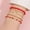 Red, variant on SIfdSeng Round Circle Layered Bracelet Moon Assorted Beaded Bracelet Moon Combination Bracelet Five Piece Name Bracelet Silver Bracelet Charms for Bracelet Making Bracelet Stack for Women with Watch