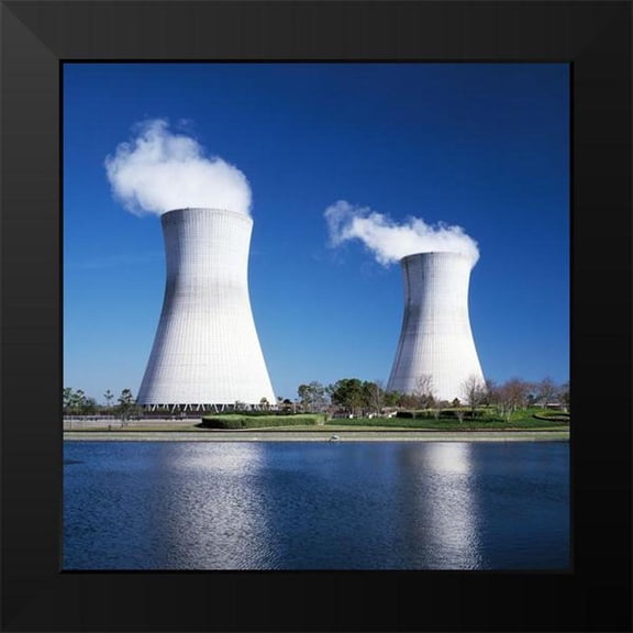 Highsmith, Carol 12x12 Black Modern Framed Museum Art Print Titled - Nuclear Power Plants