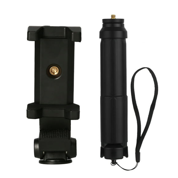 Zootealy Support de Téléphone Rotatif Réglable Pince+trépied avec Perche Télescopique Support de Cellulaire pour Plancher et Bureau Trépied pour Prendre des Selfies Diffusion en Direct pour la Plupart des Téléphones Cellulaires