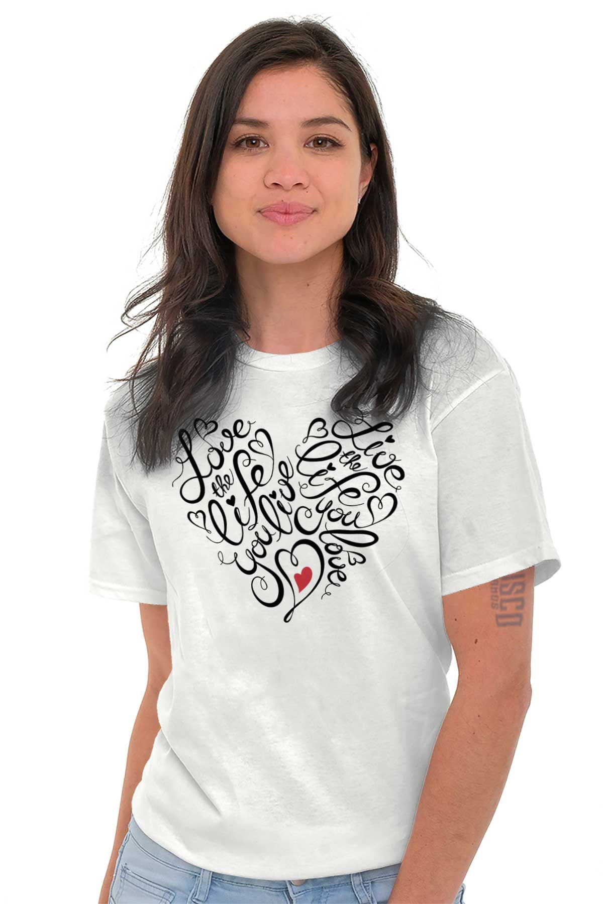 Brisco Brands Sassy Ladies TShirts Tees T For Women Love The Life You