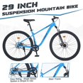 thumbnail image 2 of 29 Inch Supension Mountain bike for Men Women,8 Speed(Blue), 2 of 6