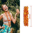 thumbnail image 3 of Collares hawaianos anaranjados Forellfit de Leis, paquete de 24 unidades, 105 cm, 3 of 4