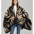 thumbnail image 3 of CoCopeaunt Women Shawl Wraps Zebra Poncho Open Front Cardigan Sweater Coat Cape Blanket Scarf, 3 of 6