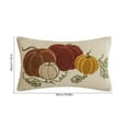 thumbnail image 4 of Wzzjkit Halloween Throw Pillow Covers 12x20 Halloween Pumpkin Embroidered Pillow Cases Thanksgiving Home Party Fall Decor Pillowcases Velvet Cushion Covers, 4 of 7