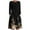 Black, variant on IROINNID Long Sleeve Dress for Women Plus Size Dress Full-Length Shift Dress Round Neck Long Sleeve Folding Floral Printed Dresses,Black