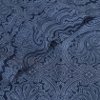Superior Italian Paisley Cotton Blend Classic Sheet Set, California King, Navy Blue