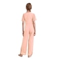 thumbnail image 2 of iiniim Combinaison pour Filles Col Rond Perlé une Pièce Combinaisons Été Décontracté Pantalon Grand Rose 14, 2 of 5