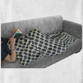 thumbnail image 5 of Abstract Surreal Soft Flannel Fleece Blanket, Geometric Circles Motif Round Shaped Modern Style Ovals Ellipses, Cozy Plush for Indoor and Outdoor Use, 60" x 80", Slate Blue and Green, by Ambesonne, 5 of 5