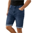thumbnail image 2 of LONKITO Mens Jean Shorts Outdoor Work Casual Denim Shorts with Pockets for 2026 Summer Clothes Size M, 2 of 8