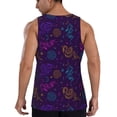 thumbnail image 3 of Easygdp Colorful Snake Men's Tank Top, Sleeveless Muscle T Shirts, Breathable, Quick-Dry, Loose for Gym, Running, Fitness - Large, 3 of 9