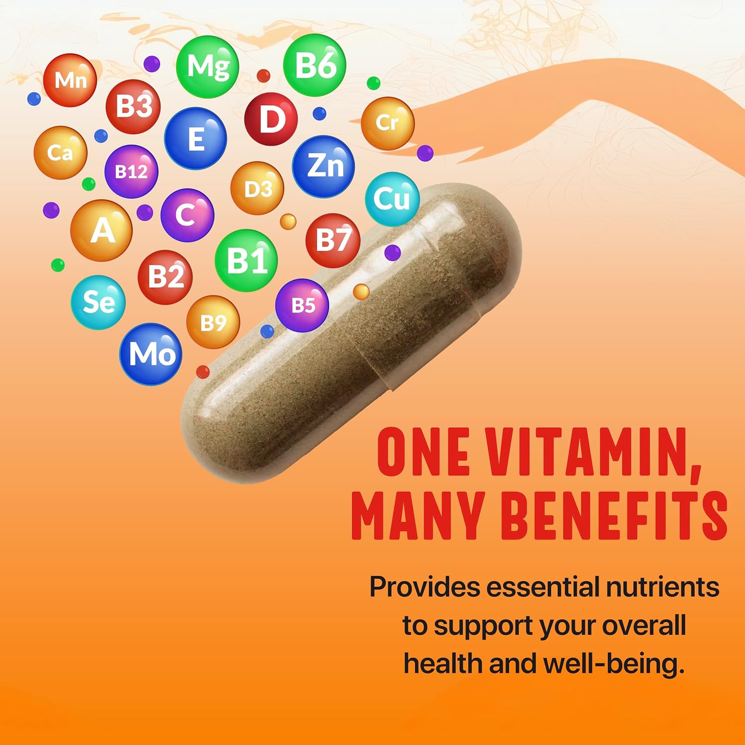 Pure Women’s Multivitamin for Hair Growth, Skin, Energy & Immune Support with Biotin, Zinc & Antioxidants - All Natural, Non-GMO, 30 Day Supply, Made in USA