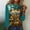 Sky Blue, variant on Turilly Women's Fashion Casual Hanukkah Printed Long Sleeve Casual Loose T-Shirt Round Neck Top